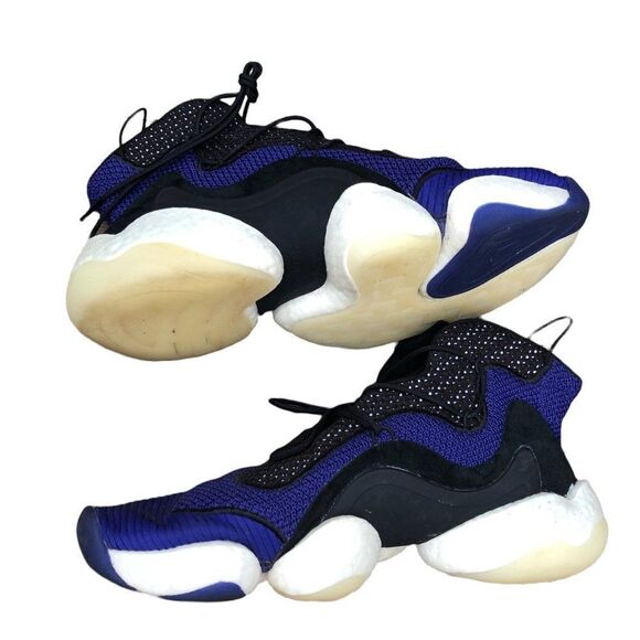 Rare 2018 Adidas Crazy BYW Real Purple Core Black Size 11.5 - Picture 14 of 16